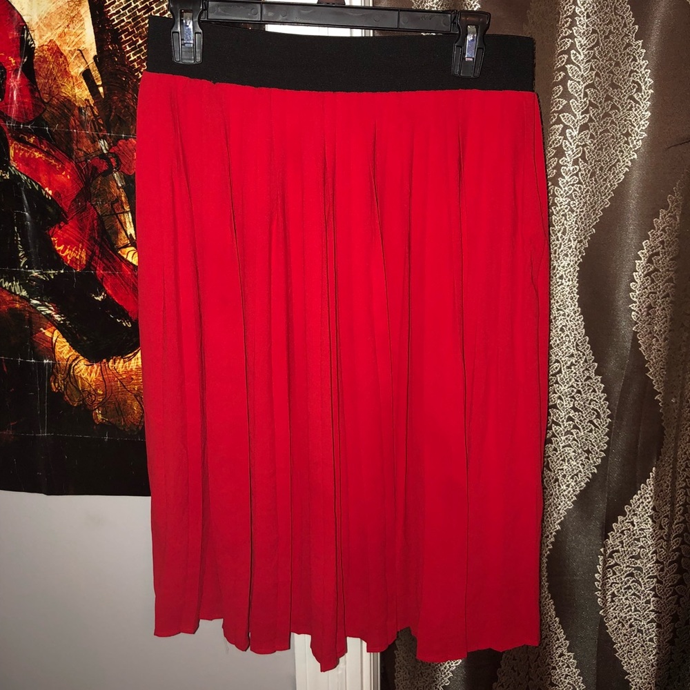 Red skirt